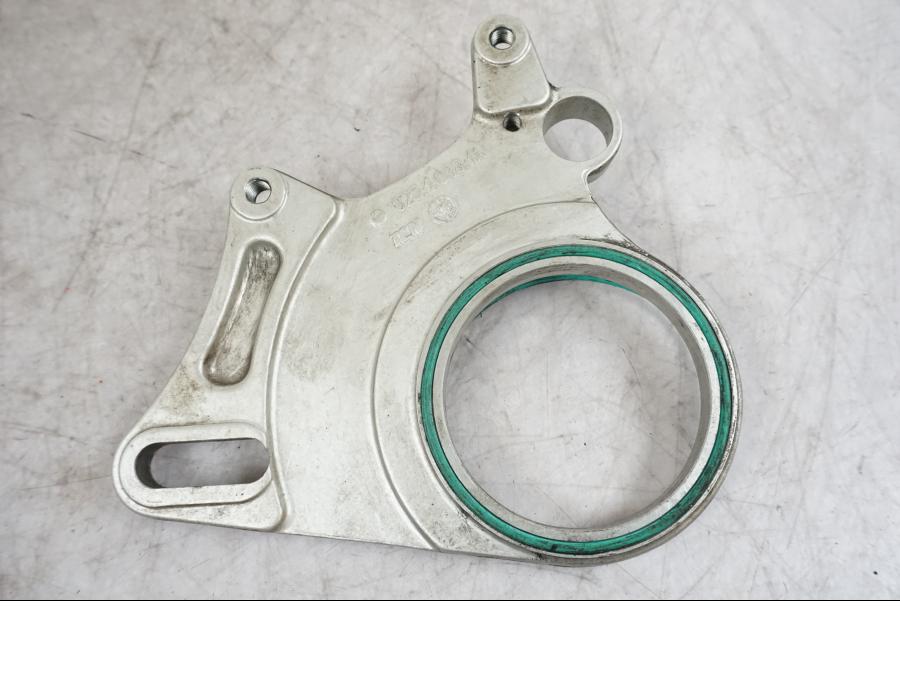 Snett uppifrån på Bromsoksfäste från en Ducati 848 -2013 motorcykel.