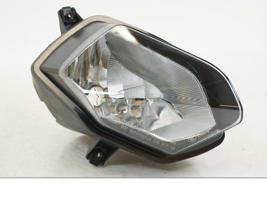 Baksidan på Strålkastare från en BMW S 1000 R -2013 motorcykel.