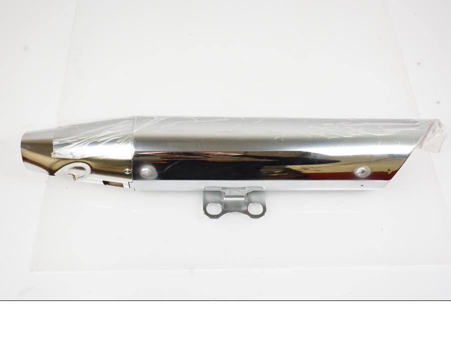 Framsidan på Ljuddämpare från en Kawasaki EN 500 -1999 motorcykel.