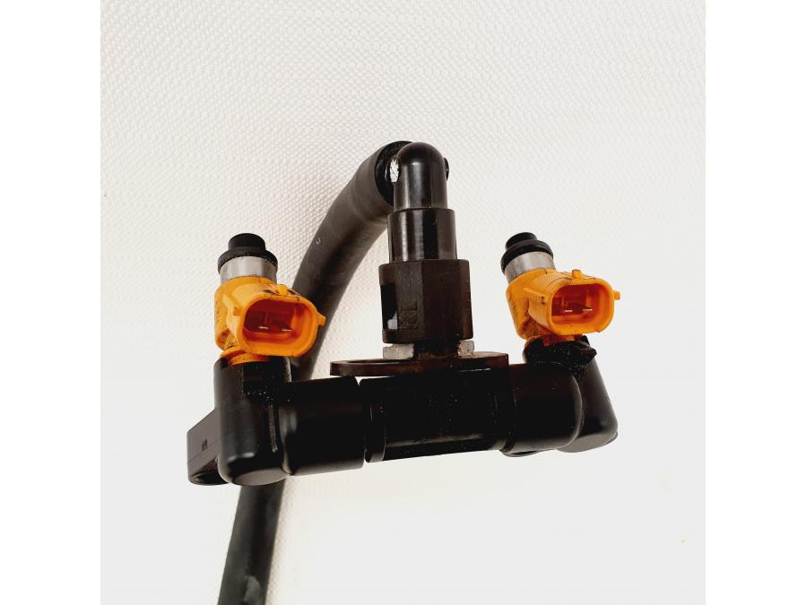 Baksidan på Spridare från en Honda CB 500 F -2013 motorcykel.