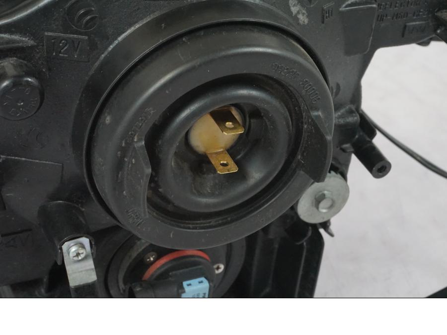 Snett uppifrån på Strålkastare från en Suzuki GSX-R 750 -2006 motorcykel.