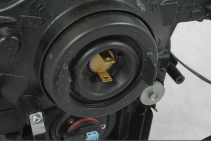 Snett uppifrån på Strålkastare från en Suzuki GSX-R 750 -2006 motorcykel.