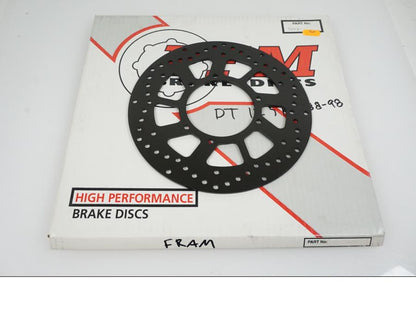 Baksidan på Bromsskiva från en Yamaha DT 125 -1998 motorcykel.