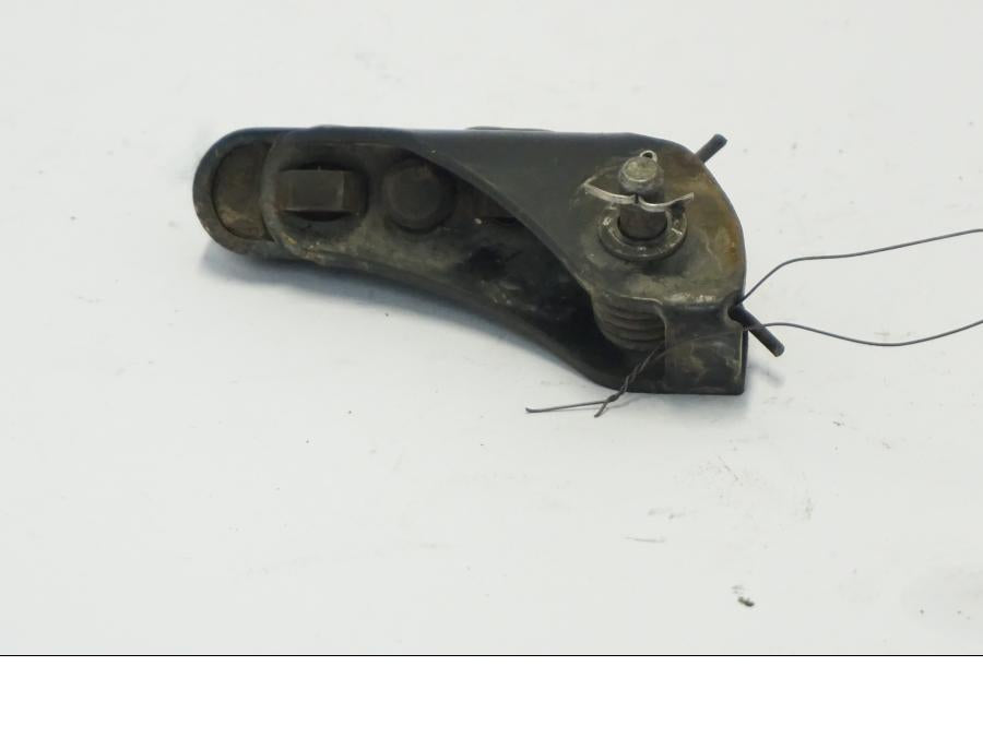 Baksidan på Fotpinne från en BMW G 650 GS -2011 motorcykel.