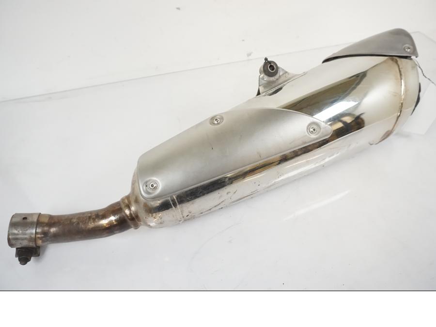 Framsidan på Ljuddämpare från en BMW F 650 CS -2002 motorcykel.