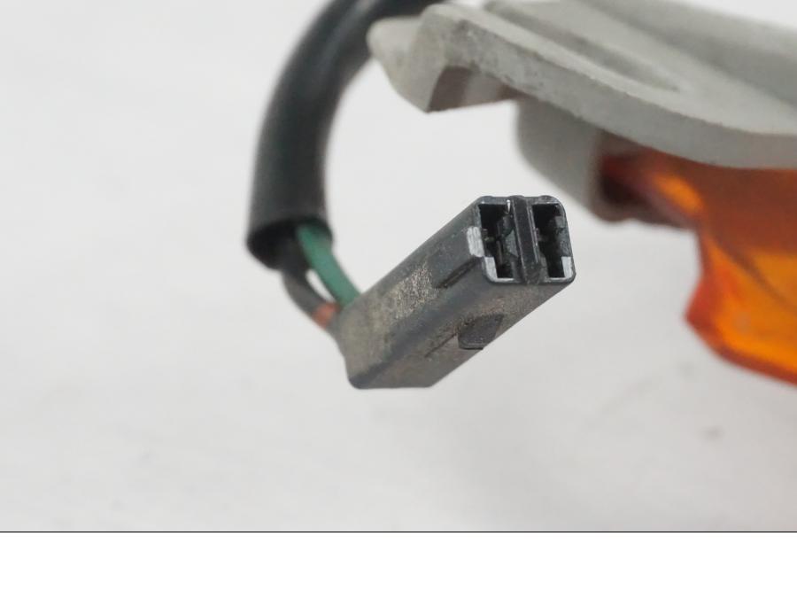 Snett uppifrån på Blinkers från en Kawasaki ZX-6R -2005 motorcykel.