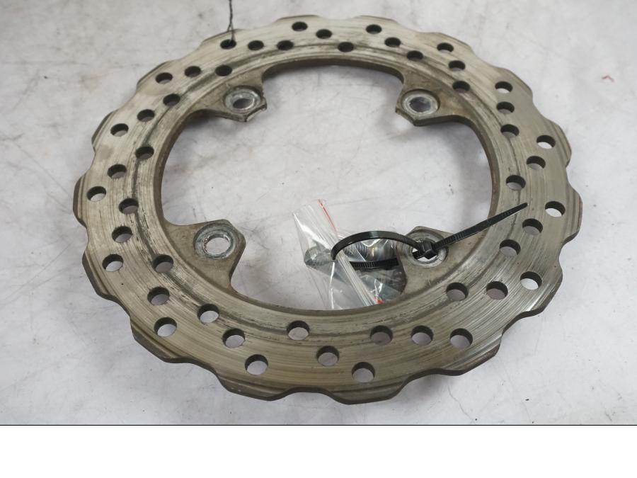 Vänster sida på Bromsskiva från en Kawasaki ZX-10R -2008 motorcykel.