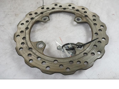 Vänster sida på Bromsskiva från en Kawasaki ZX-10R -2008 motorcykel.