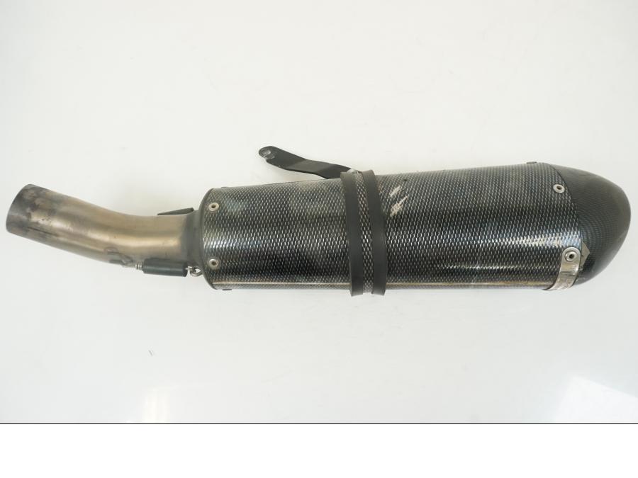 Vänster sida på Ljuddämpare Sport från en Triumph Speed Triple -2009 motorcykel.