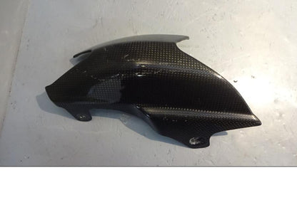 Framsidan på Värmeskydd från en Ducati Hypermotard -2014 motorcykel.