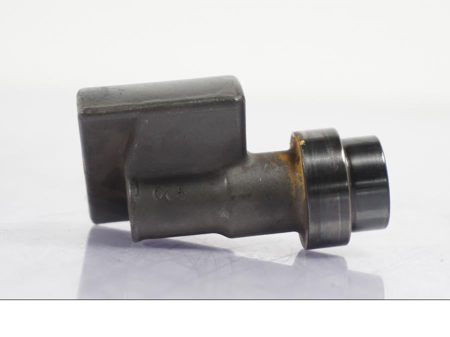 Snett nerifrån på Motordelar från en BMW R NineT -2017 motorcykel.