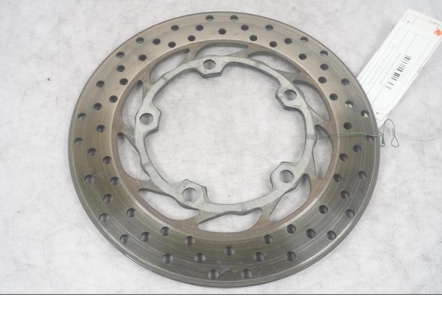 Framsidan på Bromsskiva från en Yamaha FZ-6 -2005 motorcykel.