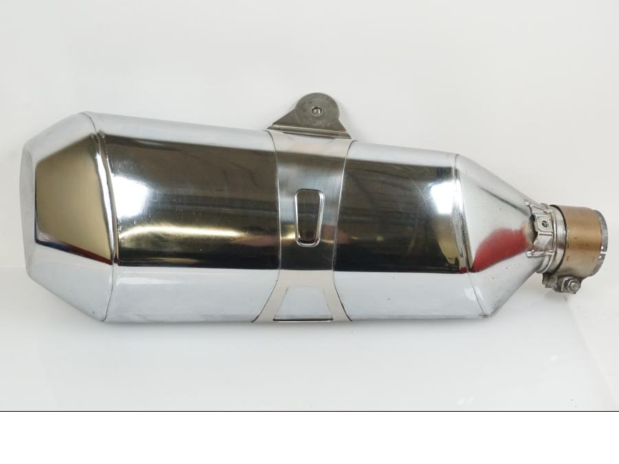 Framsidan på Ljuddämpare från en BMW R 1250 RS -2018 motorcykel.