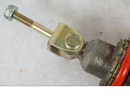 Snett uppifrån på Stötdämpare från en Honda CBR 1100 XX -1999 motorcykel.