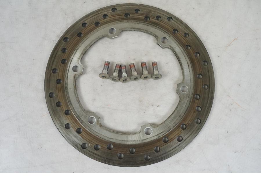 Framsidan på Bromsskiva från en Honda CBR 1100 XX -1999 motorcykel.