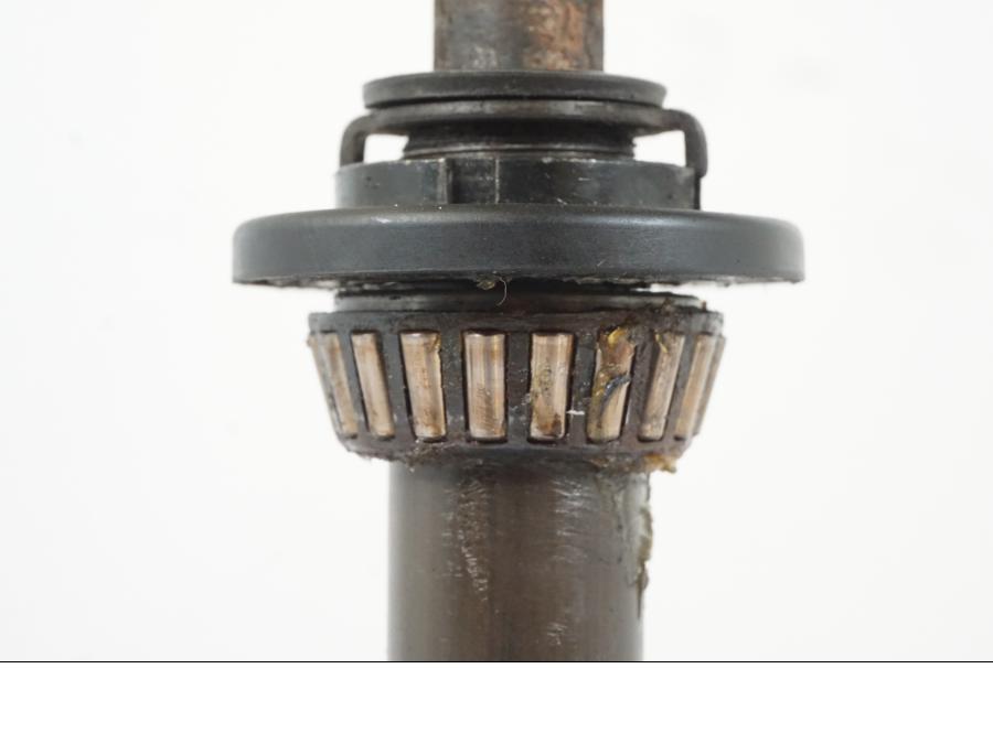 Snett uppifrån på Gaffelkrona från en Kawasaki KL 650A -1987 motorcykel.