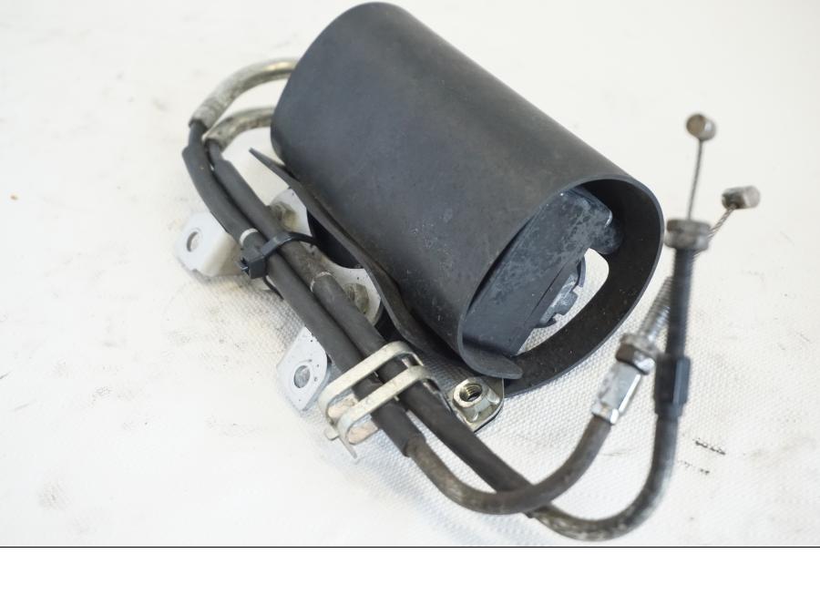 Snett uppifrån på Avgasspjällmotor från en Yamaha YZF R6 -2006 motorcykel.
