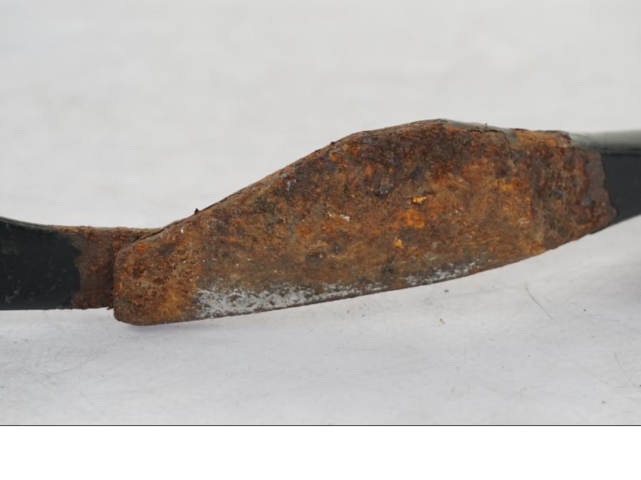 Vänster sida på Sidostöd från en H-D Sportster 883 XL -2007 motorcykel.