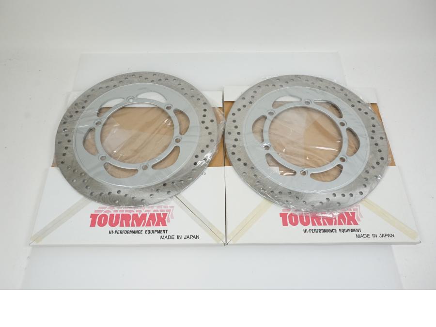 Framsidan på Bromsskiva från en Honda ST 1100 -2001 motorcykel.