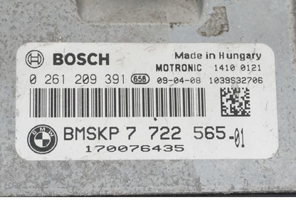 Baksidan på Låssats från en BMW K 1300 R -2009 motorcykel.