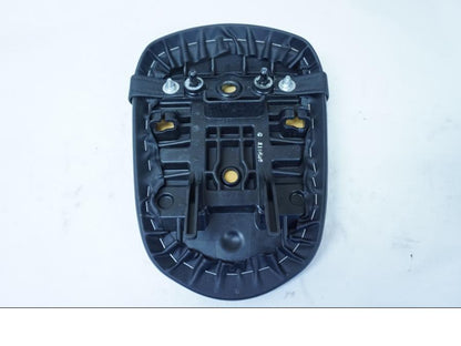 Snett uppifrån på Sadel från en Suzuki GSX-R 750 -2009 motorcykel.