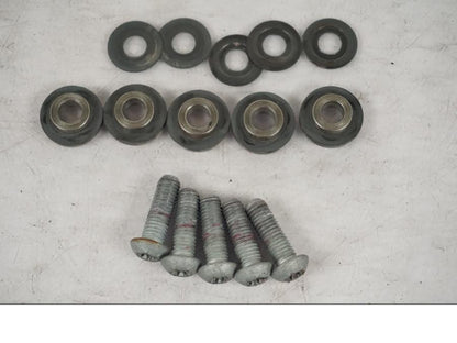 Baksidan på Bromsskiva från en BMW R 1200 R -2007 motorcykel.