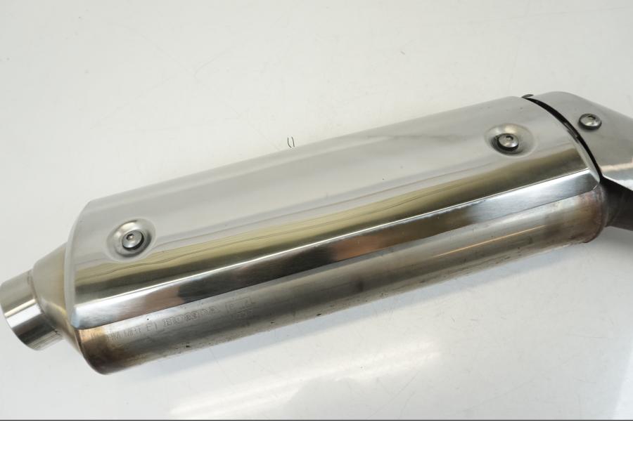 Vänster sida på Ljuddämpare från en Honda XL 1000 V -1999 motorcykel.