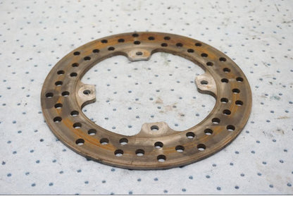 Framsidan på Bromsskiva från en MV Agusta F3 675 -2014 motorcykel.