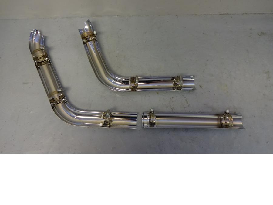 Baksidan på Värmeskydd från en H-D Softail -2006 motorcykel.