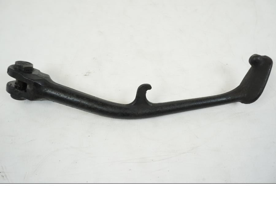 Snett uppifrån på Sidostöd från en Yamaha XJR 1300 -2002 motorcykel.