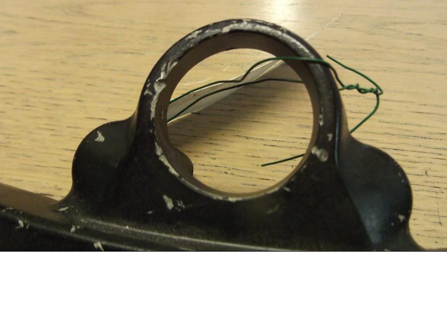 Baksidan på Gaffelkrona från en Kawasaki ZX-12R -2000 motorcykel.