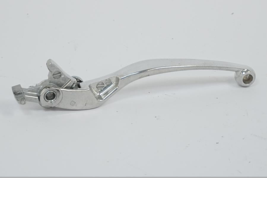 Snett uppifrån på Bromsgrepp från en Kawasaki VN 1500 -2002 motorcykel.