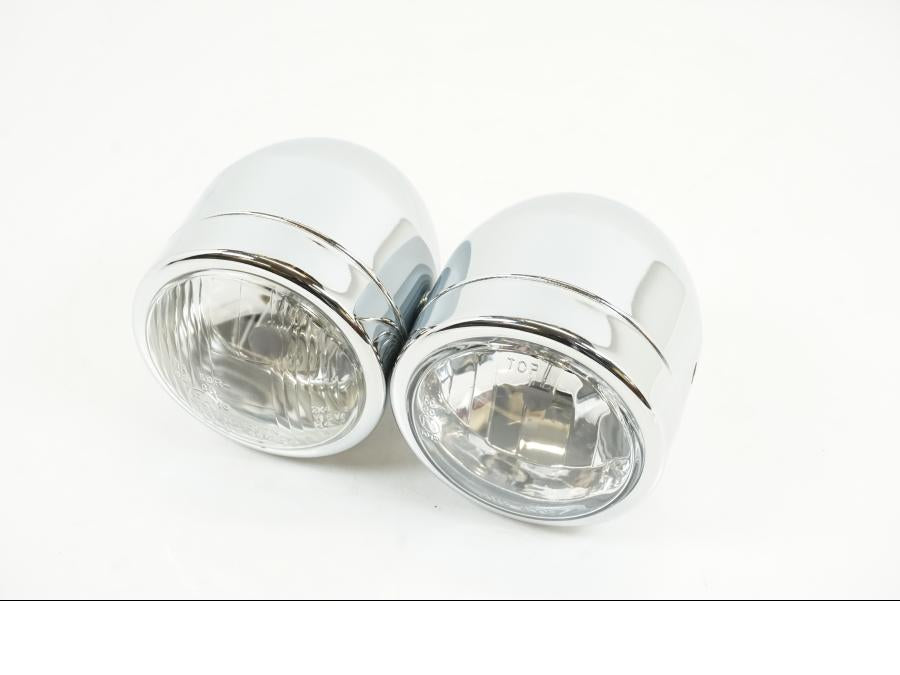 Framsidan på Strålkastare från en H-D Harley diverse -2019 motorcykel.