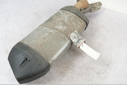 Snett uppifrån på Ljuddämpare från en BMW R 1200 GSA -2014 motorcykel.