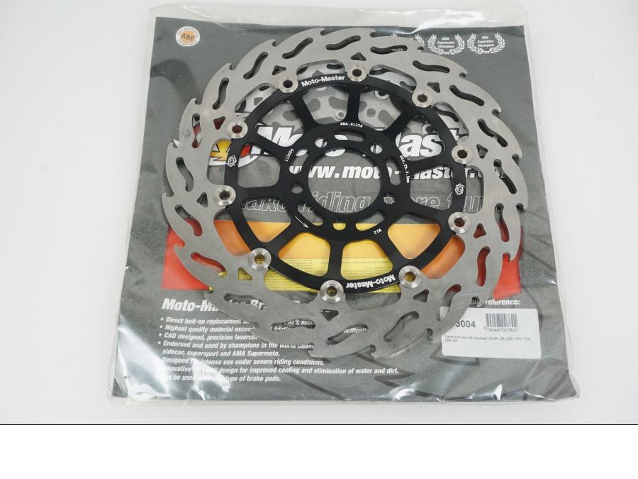 Framsidan på Bromsskiva från en Kawasaki Z 1000 -2006 motorcykel.