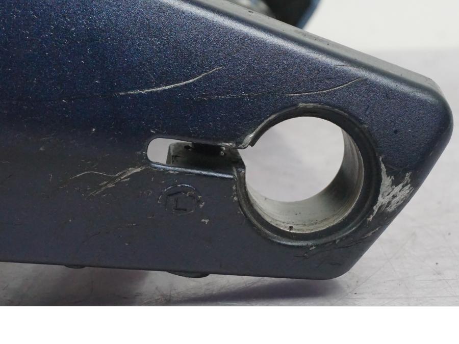 Snett uppifrån på Sving från en Buell 1125 R -2008 motorcykel.