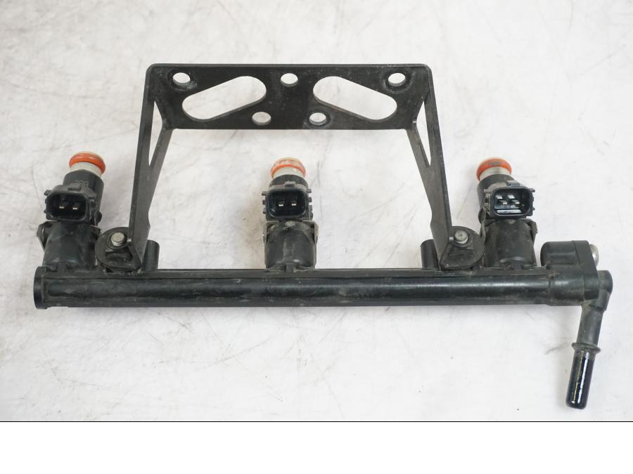 Vänster sida på Fuel Rail från en Triumph Tiger -2009 motorcykel.