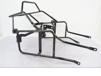 Snett uppifrån på Sidoväska från en Yamaha XJ 900 -1997 motorcykel.