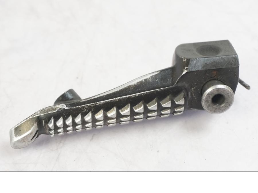 Snett uppifrån på Fotpinne från en Kawasaki ZX-10R -2008 motorcykel.