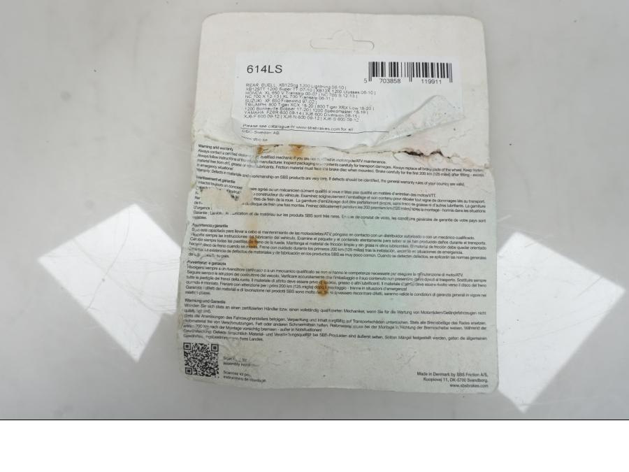 Extrabild2 på Bromsbelägg från en Universal Universal -1997 motorcykel.