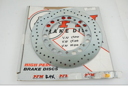 Framsidan på Bromsskiva från en Kawasaki VN 1500 -1995 motorcykel.