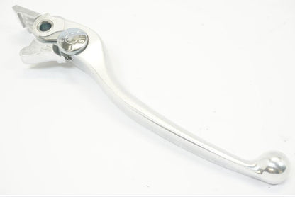 Snett uppifrån på Bromsgrepp från en Kawasaki Ninja 650 -2018 motorcykel.