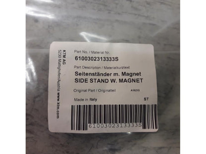 Höger sida på Sidostöd från en KTM 1290 Super Duke -2015 motorcykel.