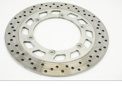 Framsidan på Bromsskiva från en Yamaha XV 750 -1998 motorcykel.