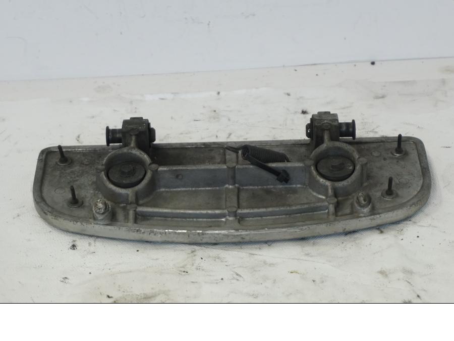 Snett uppifrån på Fotplatta från en Kawasaki VN 1500 -1996 motorcykel.