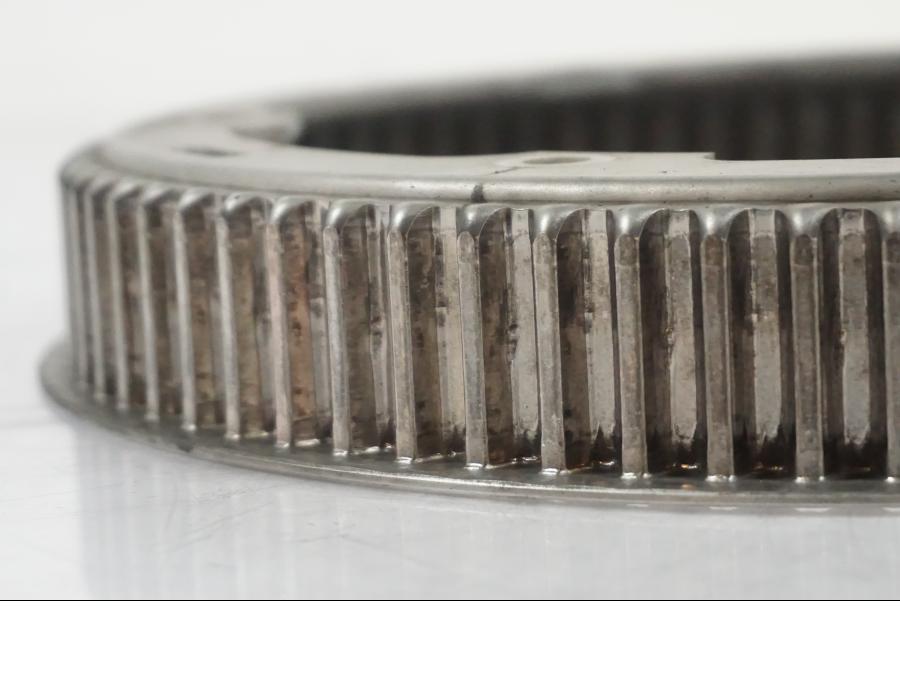 Snett uppifrån på Remdrev från en BMW F 650 CS -2002 motorcykel.