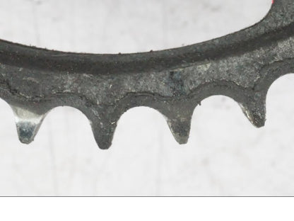 Snett uppifrån på Drevfäste från en Kawasaki ZX-12R -2000 motorcykel.