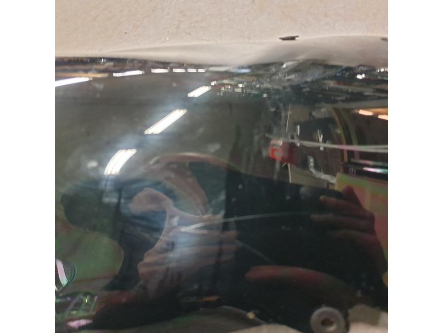 Baksidan på Vindruta från en BMW S 1000 RR -2011 motorcykel.