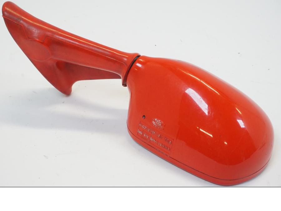 Snett uppifrån på Backspegel från en Honda CBR 600 -1987 motorcykel.