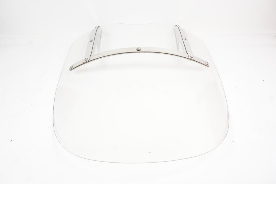 Vänster sida på Vindruta från en H-D FXDP Dyna Defender -2002 motorcykel.